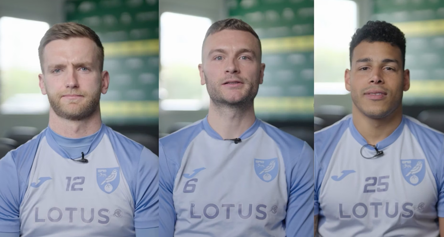 Norwich City players highlight role of dads in protecting babies, as part of a powerful Norfolk campaign
